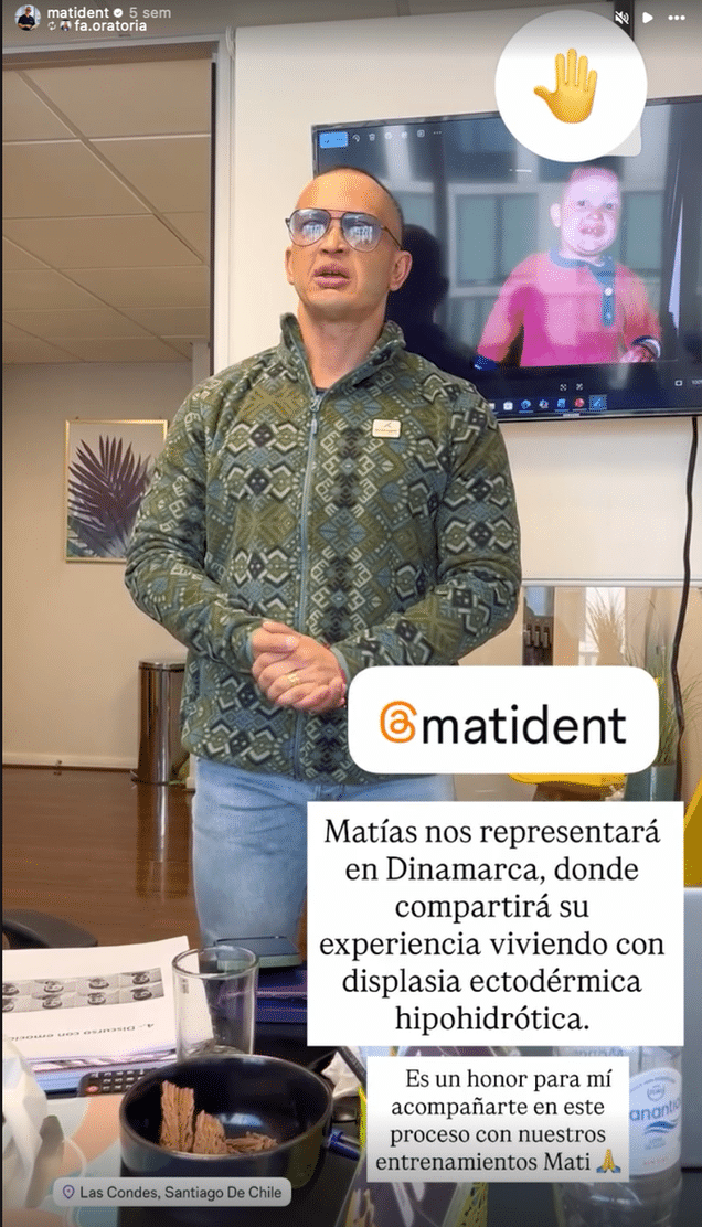 Matías San Martín durante su preparación con FA Oratoria para la presentación en Copenhague
